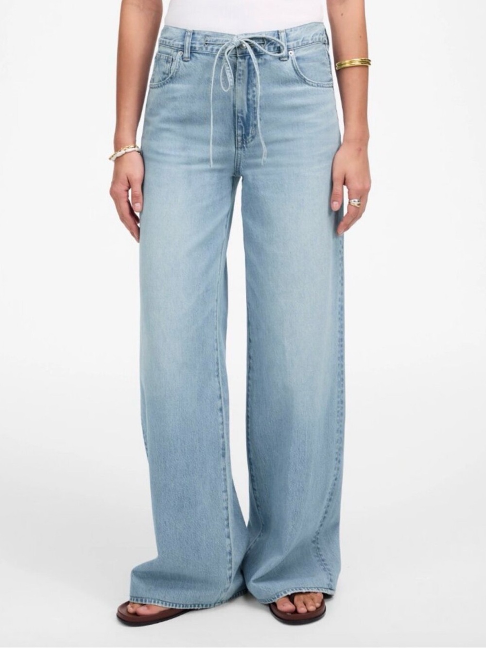 Madewell Light Blue Wide Leg Jeans